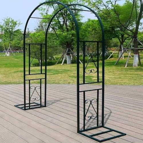 Wetsfgdg Gartenbogen aus Metall,Garten-Torbogen,Nützlich Bei Hochzeiten Und Vor Ihrer Haustür,Hochzeitsbogen,Gartentorbogen-L140xW40xH230cm-Dunkelgrün-A Wetsfgdg Gartenbogen aus Metall,Garten-Torbogen,Nützlich Bei Hochzeiten Und Vor Ihrer Haustür,Hochzeitsbogen,Gartentorbogen-L140xW40xH230cm-Dunkelgrün-A von Wetsfgdg