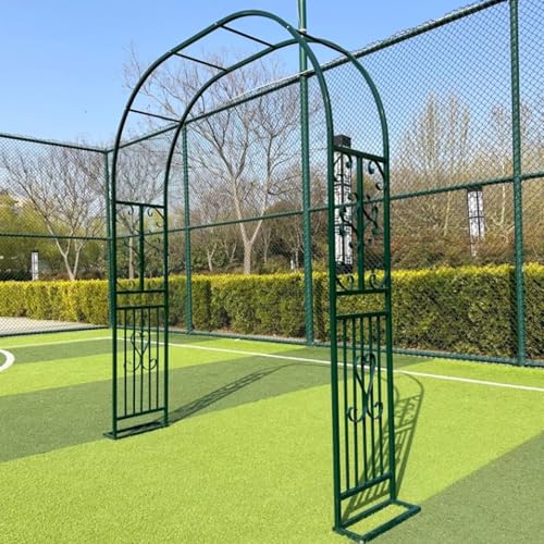 Wetsfgdg Rosenbogen Metall,Gartenbogen aus Metall,Nützlich Bei Hochzeiten Und Vor Ihrer Haustür,Hochzeitsbogen,Gartentorbogen-L340xW40xH230cm-Dunkelgrün-B Wetsfgdg Rosenbogen Metall,Gartenbogen aus Metall,Nützlich Bei Hochzeiten Und Vor Ihrer Haustür,Hochzeitsbogen,Gartentorbogen-L340xW40xH230cm-Dunkelgrün-B von Wetsfgdg