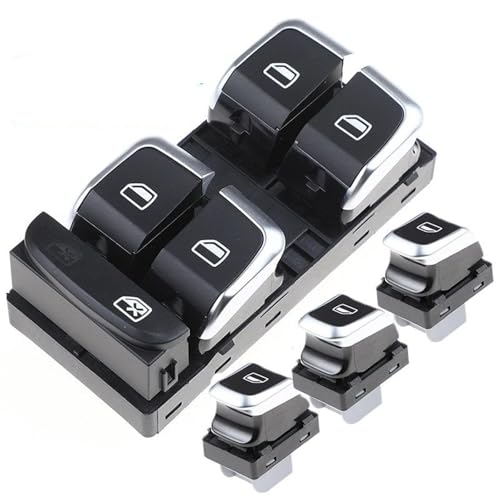 Fensterheber Tasten Für A4 S4 RS5 B8 Für Q5 Für A5 2008-2015 Power Elektrische Chrom Fenster Schalter 8K0959851F 8K0959855B(4) von Weurwvu