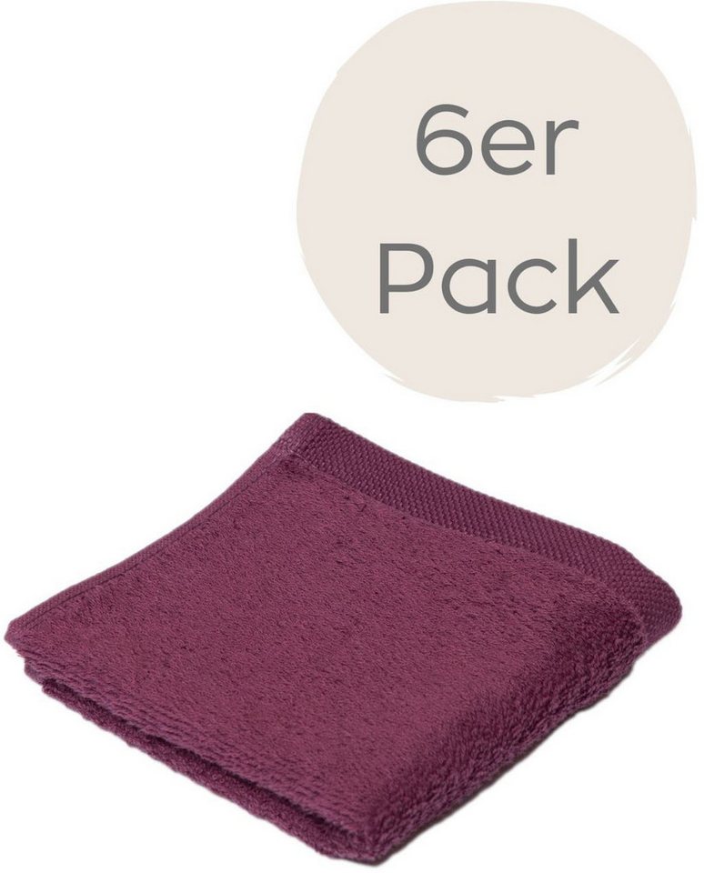Wewo fashion Seiftuch 9517S, (Packung, 6-St), saugstark von Wewo fashion