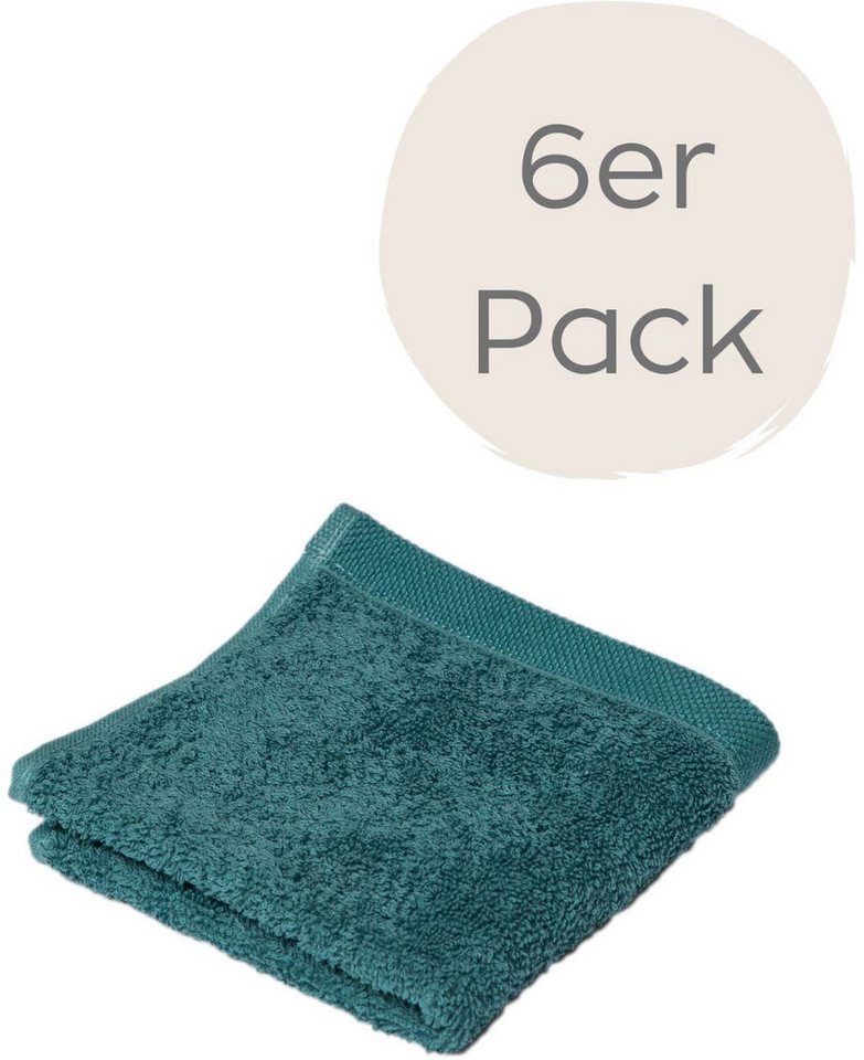 Wewo fashion Seiftuch 9517S, (Packung, 6-St), saugstark von Wewo fashion