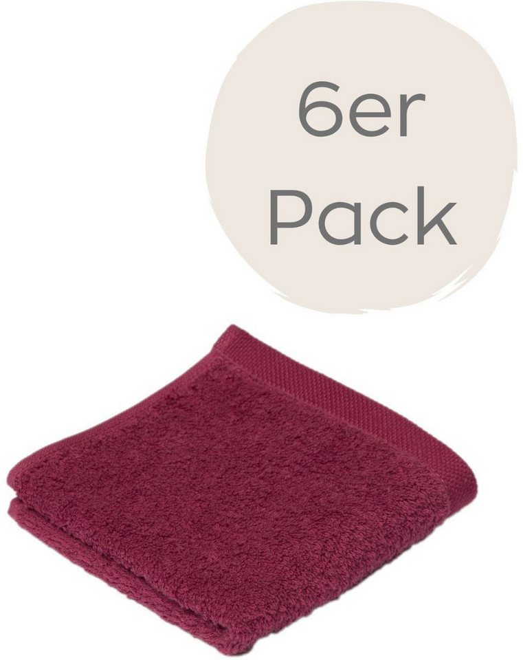 Wewo fashion Seiftuch 9517S, (Packung, 6-St), saugstark von Wewo fashion