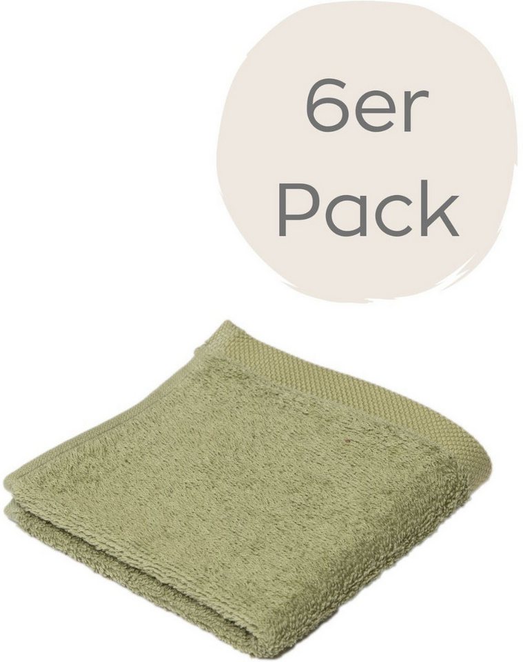 Wewo fashion Seiftuch 9517S, (Packung, 6-St), saugstark von Wewo fashion