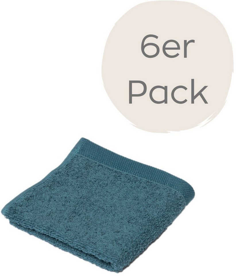Wewo fashion Seiftuch 9517S, (Packung, 6-St), saugstark von Wewo fashion
