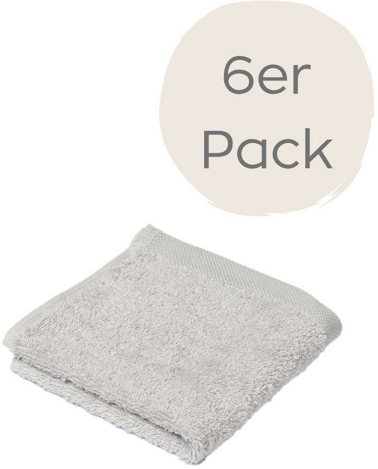 Wewo fashion Seiftuch 9517S, (Packung, 6-St), saugstark von Wewo fashion