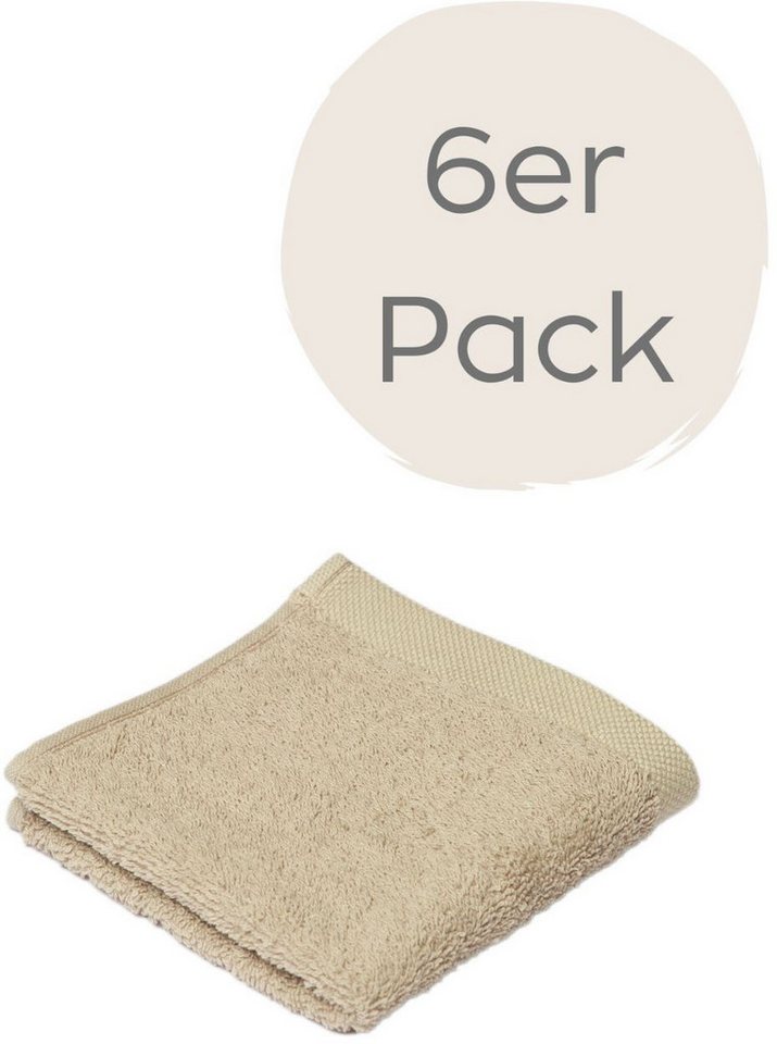 Wewo fashion Seiftuch 9517S, (Packung, 6-St), saugstark von Wewo fashion