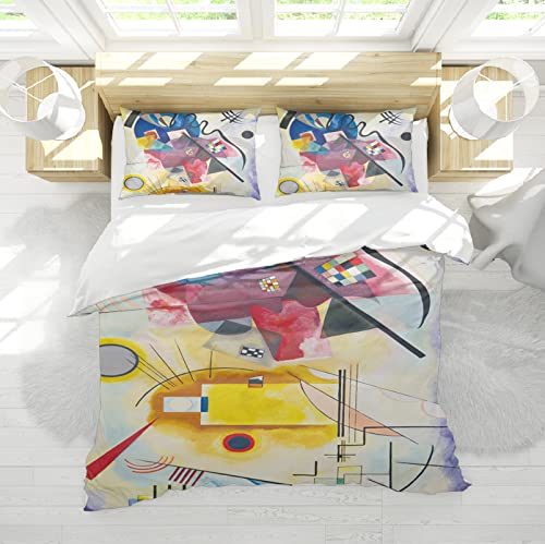 Wewoo Home Kandinsky Abstrakte Malerei Bettbezug in voller Größe Super weiche Bettbezüge Leichte warme Bettdecke Atmungsaktive Bettwäsche Bettbezug 240x220cm von Wewoo Home
