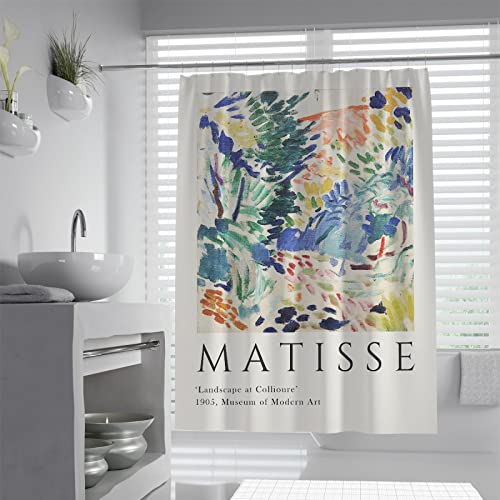 Wewoo Home Matisse Duschvorhang Liner Blumen Abstrakte Moderne Kunst Duschvorhänge Set Fauvismus Frankreich Berühmter Künstler Badezimmervorhang 180Wx200Lcm Duschvorhang von Wewoo Home