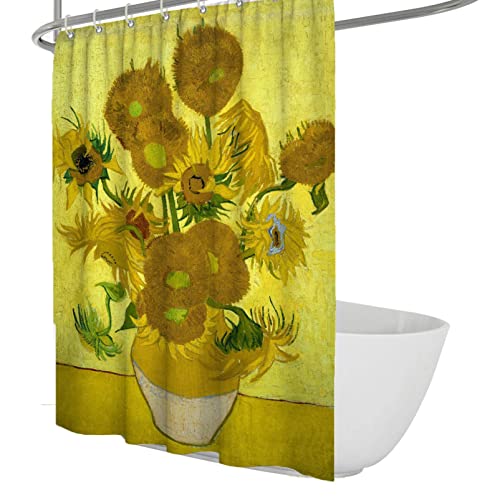 Wewoo Home Sonnenblume Duschvorhang für Badezimmer Künstler Blumen Duschvorhang Sets Bauernhaus Blumen Badezimmer Zubehör für Eigentumswohnung Camper W240xL200cm Wewoo Home Sonnenblume Duschvorhang für Badezimmer Künstler Blumen Duschvorhang Sets Bauernhaus Blumen Badezimmer Zubehör für Eigentumswohnung Camper W240xL200cm von Wewoo Home