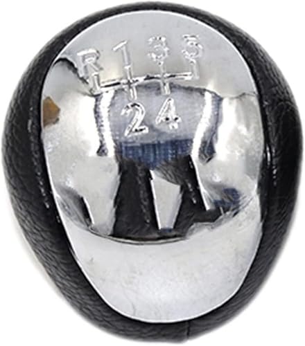 Wexxaii Schalthebel 5 für geschwindigkeit Maunal Auto Shifter Hebel Kopf Handball für Kia für forte Koup(5 Speed Chrome Knob) von Wexxaii