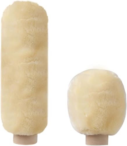 Wexxaii Schalthebel Auto Handbremse Grip Abdeckungen Griff Für Plüsch Hülse Winter Weiche Warme(Gelb) von Wexxaii