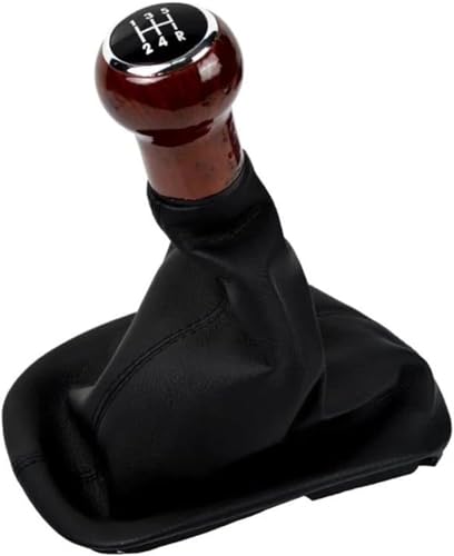 Wexxaii Schalthebel Für VW für Passat B5 1998-2004 5-Gang-Auto Holz Schaltknauf Gaitor Boot von Wexxaii