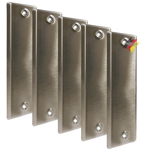 markiso® Rolladengurt Abdeckung geschlossen, Rollladenblenden in Edelstahl, Gurtabdeckung mit Lochabstand 160mm | 5 Stück markiso® Rolladengurt Abdeckung geschlossen, Rollladenblenden in Edelstahl, Gurtabdeckung mit Lochabstand 160mm | 5 Stück von Weyh