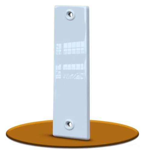 markiso® Rolladengurt Abdeckung geschlossen [Aluminium], Gurtwicklerblende – Gurtwickler Abdeckung, pulverbeschichtet Weiß, Lochabstände 135 mm, 160 mm, 185 mm, einfache Montage ohne Bohren von Weyh