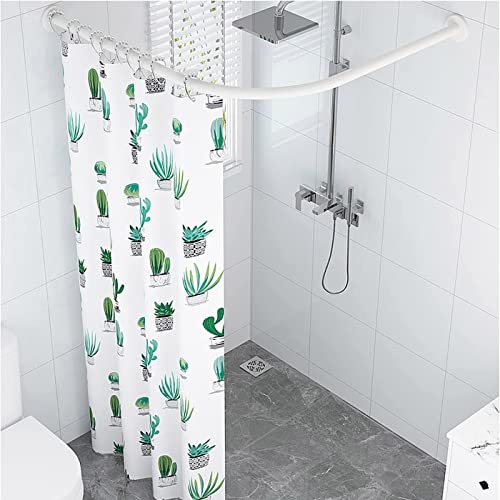 Ausziehbare Duschvorhangstange kein Bohren Gebogene Duschvorhangstange L-Form verstellbare Duschstange für Duschvorhang für Badezimmerecke,Weiß,70 to 95x90 to 130cm Ausziehbare Duschvorhangstange kein Bohren Gebogene Duschvorhangstange L-Form verstellbare Duschstange für Duschvorhang für Badezimmerecke,Weiß,70 to 95x90 to 130cm von Weyot