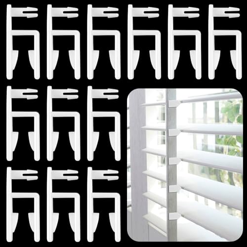 Weysat 12 Stück Rollladen-Reparaturteile, Verbindungsstücke, Ersatzteile, Fensterladenreparaturschieber für Polysatin-Vinyl hinten (1558 Heckverbinder) von Weysat