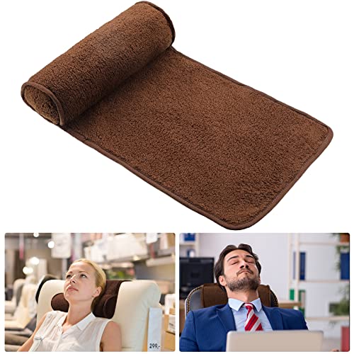 Weysat Nackenkissen für Liegestuhl, Kopfkissen, verstellbar, Plüschkissen, Nackenrolle, rutschfestes Fleece, Couch, Nackenkopf, Stützkissen für Reisen, Zuhause, Liegestuhl, Sofa, Sessel (braun) von Weysat