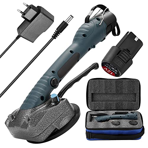 Weytoll Vibrationsmaschine für Fliesen, Saugnapf 100 x 100 mm, Lithium-Akku 2 x 2500 mAh, geeignet für die Verlegung von Keramikfliesen von 0,6 bis 1,2 m von Weytoll