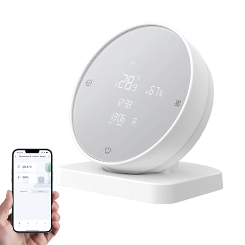 Weytoll Infrarot-Fernbedienung, WIFI APP zur einfachen Steuerung smarter Geräte, Smart Home Controller, Smart Hub, 3IN1 Thermometer Hygrometer, Intelligente Geräteverknüpfung, mit App Benachrichtigung von Weytoll