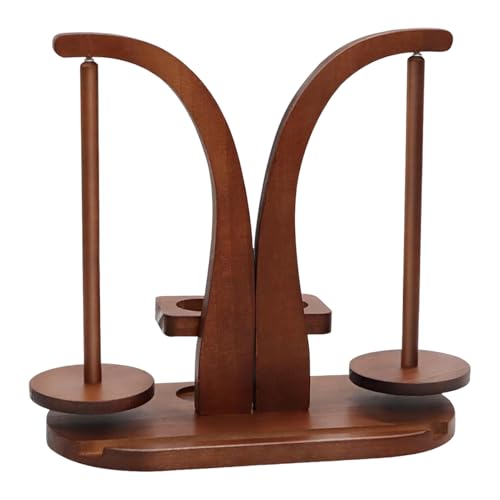 Garnhalter aus Holz - Magnetischer Doppel-Wollknäuelhalter mit Handyhalterung und Werkzeughalter, tragbarer Ständer zum Stricken und Häkeln, Häkelzubehör für Handarbeitsbegeisterte Garnhalter aus Holz - Magnetischer Doppel-Wollknäuelhalter mit Handyhalterung und Werkzeughalter, tragbarer Ständer zum Stricken und Häkeln, Häkelzubehör für Handarbeitsbegeisterte von Wezalget