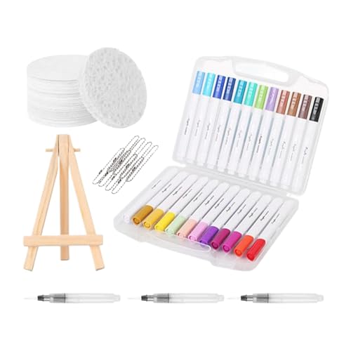 Magic Paint Set, 3D-Schaum-Textur-Malset mit -Stiften und Leinwand, Malpapier für Bastel- und Zeichenprojekte mit Kindern von Wezalget