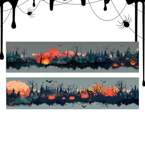 Wezalget Bastelklebeband | Deko Klebeband Mit Aufklebern - Gothic Festliche Rollen Aufkleber zum Verpacken Feiertage Bastelprojekte Kreativ Tagebuch Wezalget Bastelklebeband | Deko Klebeband Mit Aufklebern - Gothic Festliche Rollen Aufkleber zum Verpacken Feiertage Bastelprojekte Kreativ Tagebuch von Wezalget