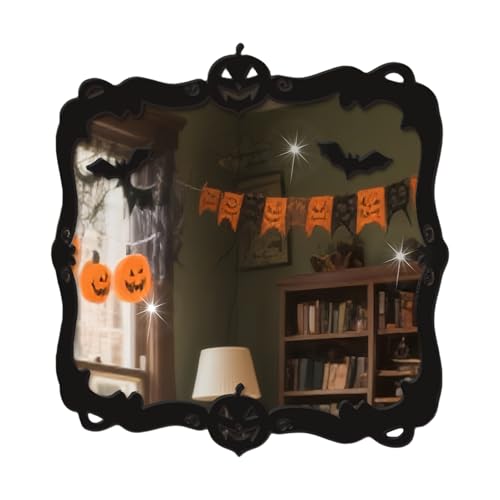 Wezalget Dekorative Aufkleber für Halloween – Thematische Aufkleberdekorationen | Holzschild mit reflektierendem Spiegel-Effekt für den Außenbereich Campus Party Horror Haus Spukhaus Wezalget Dekorative Aufkleber für Halloween – Thematische Aufkleberdekorationen | Holzschild mit reflektierendem Spiegel-Effekt für den Außenbereich Campus Party Horror Haus Spukhaus von Wezalget