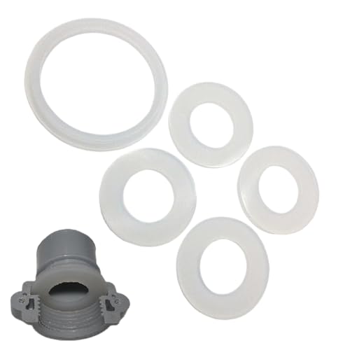 Wezalget Dichtungsset für Anschluss | 5 Stück Ersatzscheiben für Luftpumpen und Whirlpools | Ersatzteile, wasserdichte Dichtung für eingelassene Pools, Spa-Heizungen von Wezalget