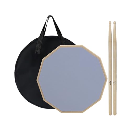 Wezalget Drum Schalldämpfer Pads,30 cm Einzelne Trommelfell Aufkleber - Sound Off Set Mit Tasche Und Stickmatte Für Übungsraum Schlafzimmer Wohnung Studio Unterricht Trommeln Zuhause Reisen Routine | von Wezalget
