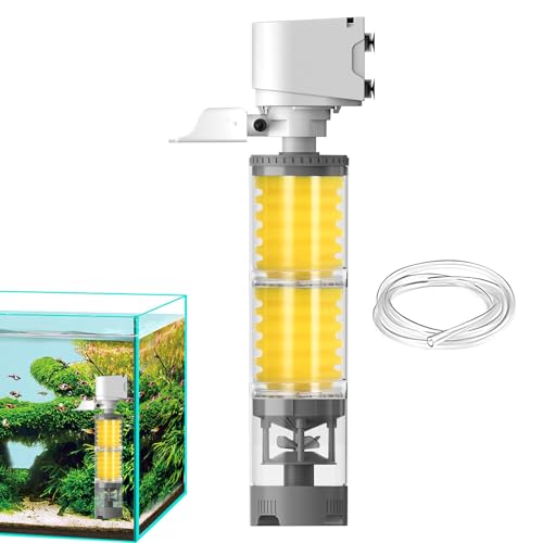 Wezalget Filter Für Fischbecken | Robustes Sieb Für Schildkrötenbecken - Leistungsstarker Belüfterfilter Für Süßwasser Aquarium Salzwasser Teich von Wezalget