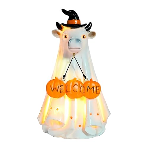 Wezalget Geisterstatue Harz | Außendekoration Geist Tier | Halloween Mittelstück für Garten Fenster Spukhaus Schlafzimmer Wezalget Geisterstatue Harz | Außendekoration Geist Tier | Halloween Mittelstück für Garten Fenster Spukhaus Schlafzimmer von Wezalget