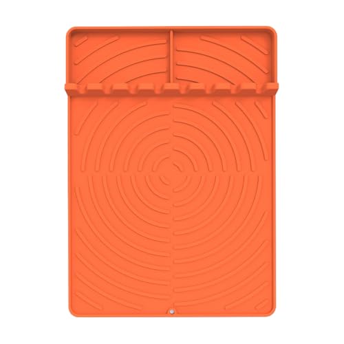 Wezalget Grillmatte, rutschfeste Unterlage für Servierlöffel und Tropfschutz für Arbeitsplatte, strapazierfähiges Zubehör für Outdoor-Grills für Ausflüge, Familientreffen, von Wezalget