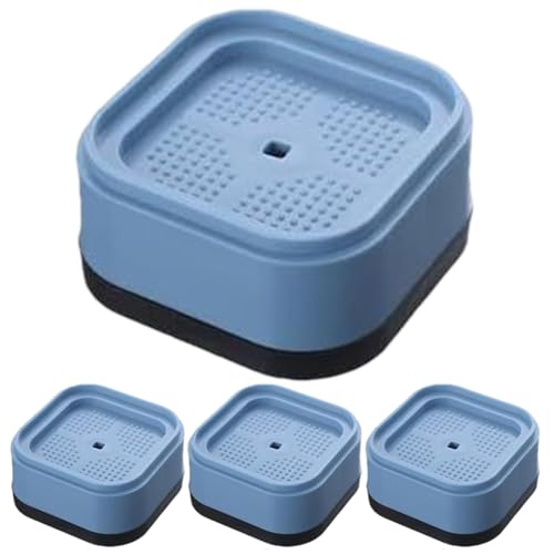 Wezalget Haltevorrichtung für Waschmaschinenfußpads,Stabile Möbelfüße Als Basis - Dickes Anti-Rutsch Kissen als Stapelbarer Bodenschutzmatte für Wohnheim Schlafzimmer und Zuhause von Wezalget