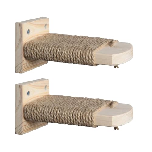 Wezalget Katzenkäfigstufe - Wandregal Für Seniorkatzen,Platzsparende Klettertreppe Für Haustiere Mit Ruheflächen von Wezalget