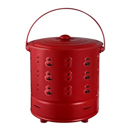 Wezalget Papierverbrenner | Edelstahl Papierverbrennungsfass Verbrennungstonne,Tragbarer Verbrenner Für Garten Camping Outdoor Bauernhof Holz von Wezalget