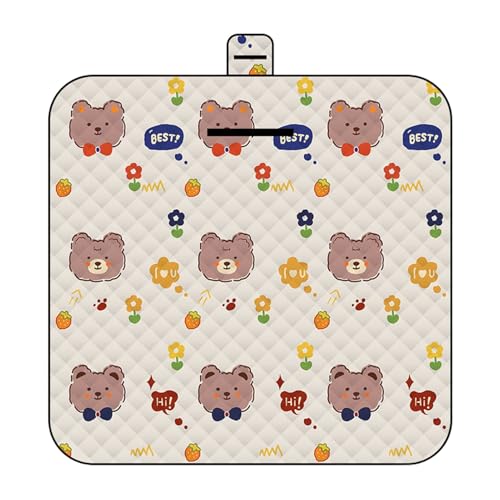 Wezalget Picknickdecke | Outdoor Decke,Wasserdicht Waschbar 150x198cm Tiermuster Teppich für Reisen Sonnenbad Wohnzimmer Garten von Wezalget