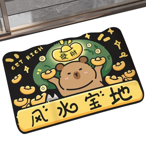 Wezalget Schnelltrocknende Badematte,Capybara Rutschfester Badezimmerteppich | Duschteppich Für Dusche Bad Wanne Gäste WC Waschraum Umkleideraum Hotel Wezalget Schnelltrocknende Badematte,Capybara Rutschfester Badezimmerteppich | Duschteppich Für Dusche Bad Wanne Gäste WC Waschraum Umkleideraum Hotel von Wezalget