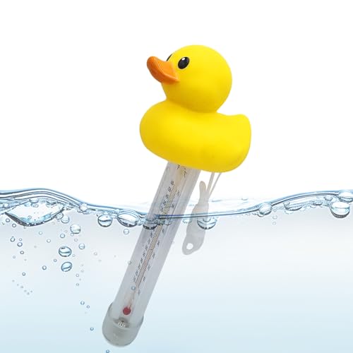 Wezalget Schwimmendes Thermometer - Schwimmendes Wasserdichtes Badethermometer - Tragbarer Badethermometer Für Pool Garten Spa von Wezalget