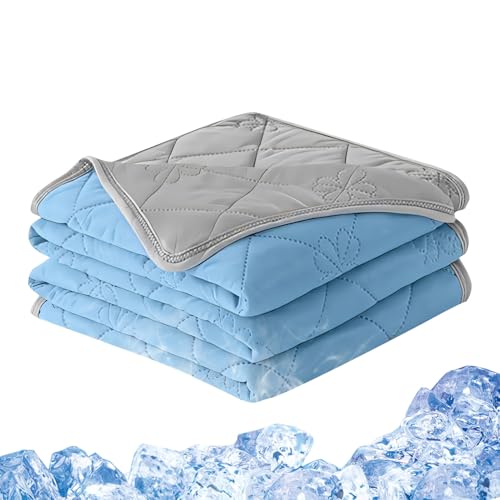 Wezalget Sommerdecke - Kühlende Sommer Bettdecke - Beidseitige Schlafdecke Kühlfunktion Für Zuhause Wohnzimmer Schlafzimmer Camping Reise Sofa Innenbereich von Wezalget