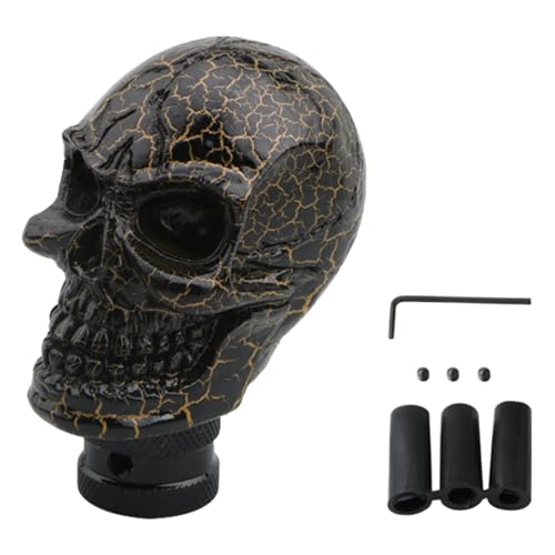 Wezalget Totenkopf-Schaltknauf Für Auto | Manueller Autoschaltknauf Mit Totenkopf-Design | Kunstharz Hebelgriff Mit Skelett Dekoration Universell Passend Für Halloween Autoreisen Und Wezalget Totenkopf-Schaltknauf Für Auto | Manueller Autoschaltknauf Mit Totenkopf-Design | Kunstharz Hebelgriff Mit Skelett Dekoration Universell Passend Für Halloween Autoreisen Und von Wezalget