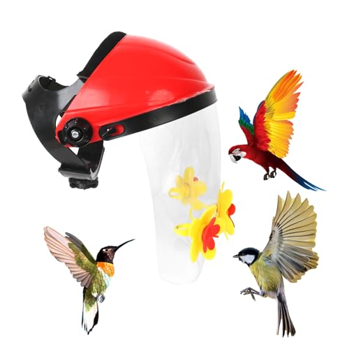 Wezalget Tragbarer Kolibri-Futterhut - Vogelfutterhalter fürs Gesicht | Tragbarer Blumen-Deko-Helm Für Garten Terrasse Und Outdoor-Aktivitäten Unisex Wezalget Tragbarer Kolibri-Futterhut - Vogelfutterhalter fürs Gesicht | Tragbarer Blumen-Deko-Helm Für Garten Terrasse Und Outdoor-Aktivitäten Unisex von Wezalget