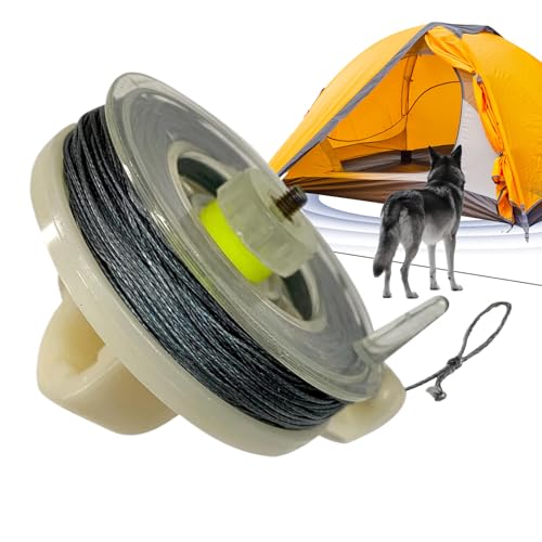 Wezalget Trip Alarm Wire,25 Meter Perimeter-Sicherungsleine Mit Wiederverwendbarer Spule | Hochfester Frühwarn-Schnur-System Für Camping Outdoor Abenteuer Survival Training Camping Wezalget Trip Alarm Wire,25 Meter Perimeter-Sicherungsleine Mit Wiederverwendbarer Spule | Hochfester Frühwarn-Schnur-System Für Camping Outdoor Abenteuer Survival Training Camping von Wezalget