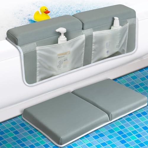 Kniebank mit Ellenbogenstütze, rutschfest, mit Aufbewahrungstasche für das Baden von Babys, schnelltrocknend von Wezest
