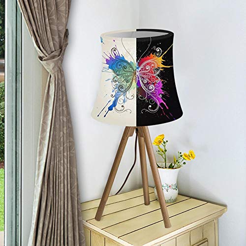 Wgxssjc Schreibtischlampen Beauty Butterfly Design Lampenschirm Tuch Lampenschirm Wandlampe Abdeckung Lampenschirme for Tischlampen for Kronleuchterlampe (Body Color : HMP1466HS S) von Wgxssjc