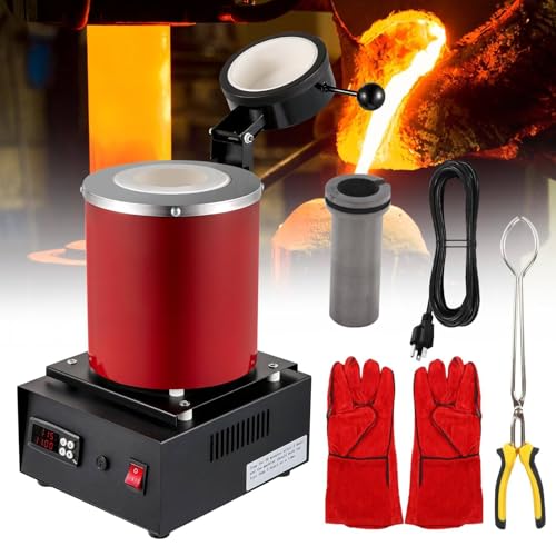 3 kg Electric Gold Melting Furnace, 2102°F Digital Melting Furnace Machine with Graphite Crucible, 1600W, with Safety Gloves, for Refining Metals Gold Silver Tin Aluminum 3 kg Electric Gold Melting Furnace, 2102°F Digital Melting Furnace Machine with Graphite Crucible, 1600W, with Safety Gloves, for Refining Metals Gold Silver Tin Aluminum von WhFKLca