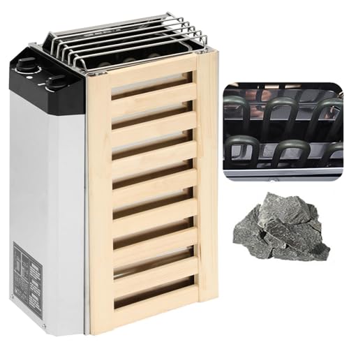 3KW/3.6KW Electric Sauna Heater (Applicable Space: 2-4 m³), Internal Control Type Stainless Steel Sauna Stove Heater Electric Wet Dry Sauna Heater for Home Hotel Sauna Room Spa Shower Bath,3.6KW von WhFKLca