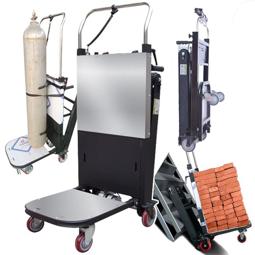 Electric Crawler Stair Climber - Up/Down Stairs(80 Floors), Labor-Saving Hand Truck with Telescopic Handle, 300 kg Load Capacity, 85 Cm Extension Bracket, Suitable for Carrying Heavy Goods, Boxes von WhFKLca