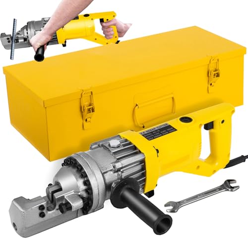 Elektrischer Hydraulischer Bewehrungsschneider mit 900 W, Elektrische Stahlstabschneidemaschine, Tragbarer Bewehrungsstahlschnitt von 5/8 Zoll #5 4–16 mm Bewehrungsstahl innerhalb von 3 Sekunden Elektrischer Hydraulischer Bewehrungsschneider mit 900 W, Elektrische Stahlstabschneidemaschine, Tragbarer Bewehrungsstahlschnitt von 5/8 Zoll #5 4–16 mm Bewehrungsstahl innerhalb von 3 Sekunden von WhFKLca
