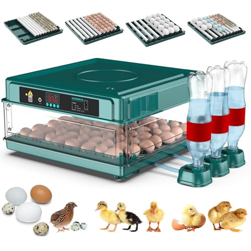 Fully Automatic Incubator, Egg Incubators For Hatching Eggs,with Automatic Egg Turning and Automatic Water Addition, Adjustable Egg Tray,Dual Power Supply, for Hatching Chicken,Duck,and Goose,130eggs Fully Automatic Incubator, Egg Incubators For Hatching Eggs,with Automatic Egg Turning and Automatic Water Addition, Adjustable Egg Tray,Dual Power Supply, for Hatching Chicken,Duck,and Goose,130eggs von WhFKLca