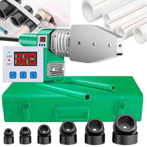Plastic Pipe Welding Machine with Iron Case,Sleeve Welding Machine,Digital Display PPR Pipe Fusion Welder for PPR PE PP Pipes, 0-320℃ Adjustable + Double Heat Dissipation + Anti-Scalding Line,#63 Plastic Pipe Welding Machine with Iron Case,Sleeve Welding Machine,Digital Display PPR Pipe Fusion Welder for PPR PE PP Pipes, 0-320℃ Adjustable + Double Heat Dissipation + Anti-Scalding Line,#63 von WhFKLca